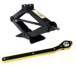 Portable Labor-Saving Scissor Wheel Jack Ratchet Wrench 360-Degree Tool Combo (New)