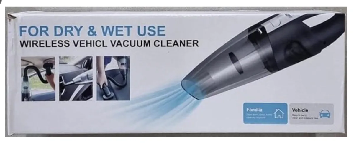 Portable Powerful Suction Handheld Car Vacuum Cleaner (New)