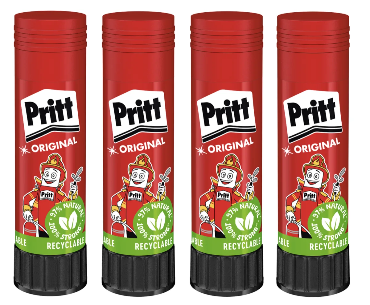 Pritt Stick 43g Glue Stick – Value Pack Of 4 (New)