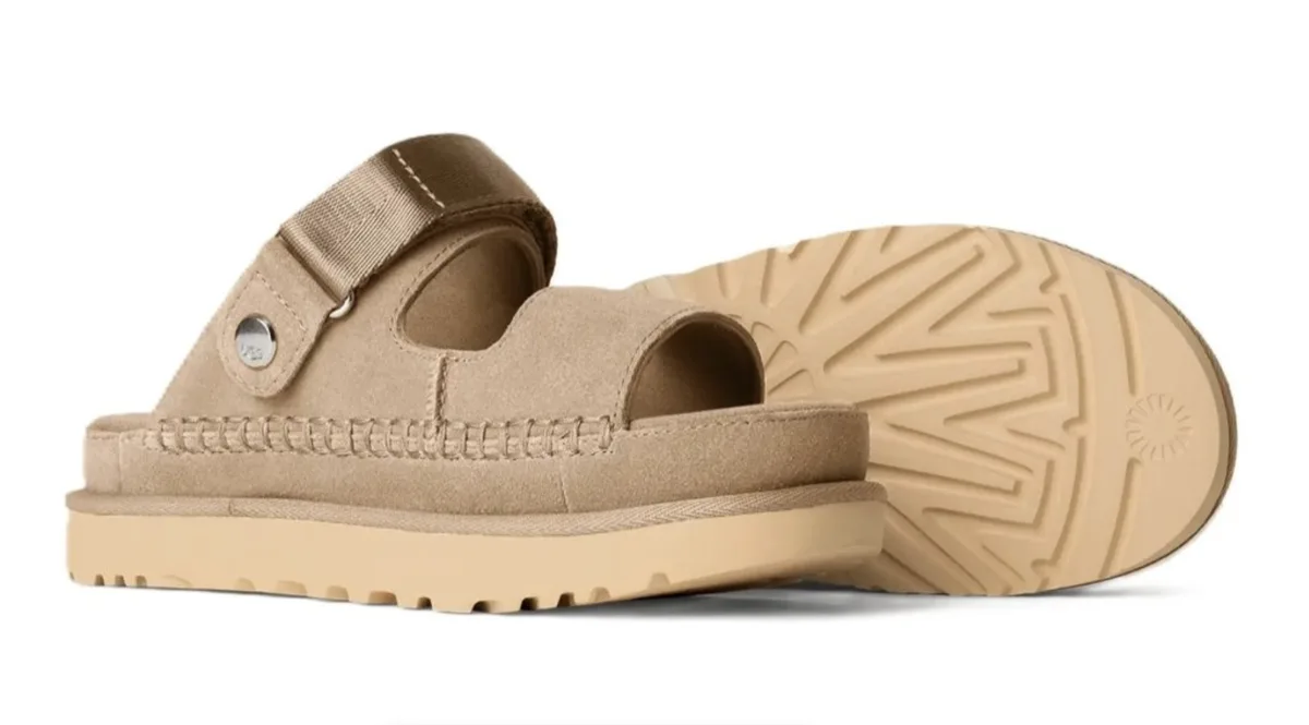 UGG Women's Goldenstar Glide Sandals - Sand - UK 8 (New)