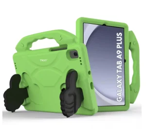 TRON Protective Anti- Shock Kids Stand Case for Samsung Galaxy Tab A9 Plus - Green (New)