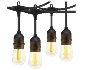 Vintage Outdoor/Indoor Filament String Lights 10m and 20 Bulbs (New, open-box)
