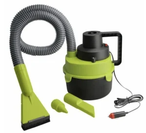 Wet and Dry Auto Vacuum Cleaner Car Vacuum Cleaner (Black Green) (New, open-box)